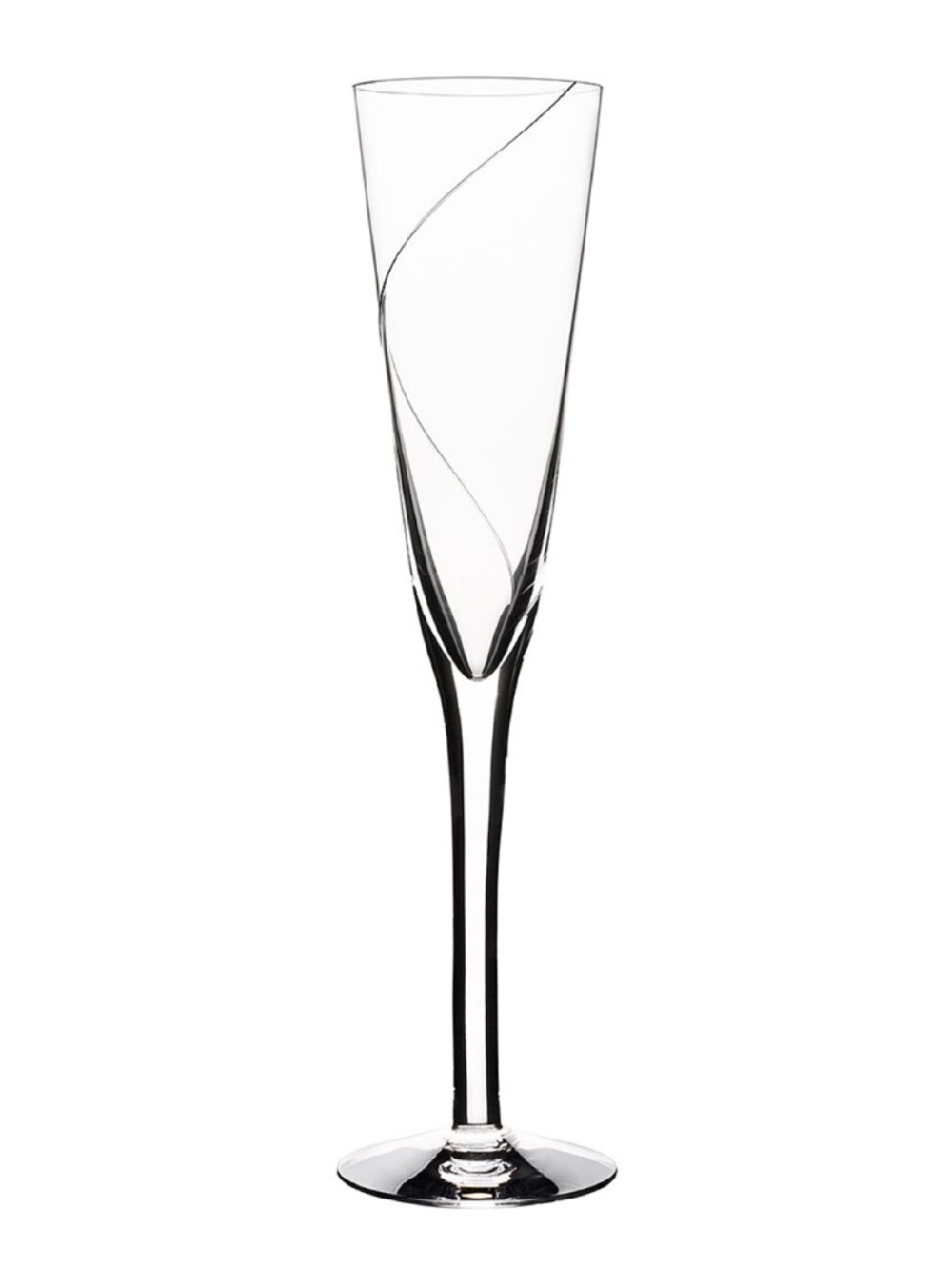 Kosta Boda "Line" champagne flutes,Set of 5. Sold individually or as a set.